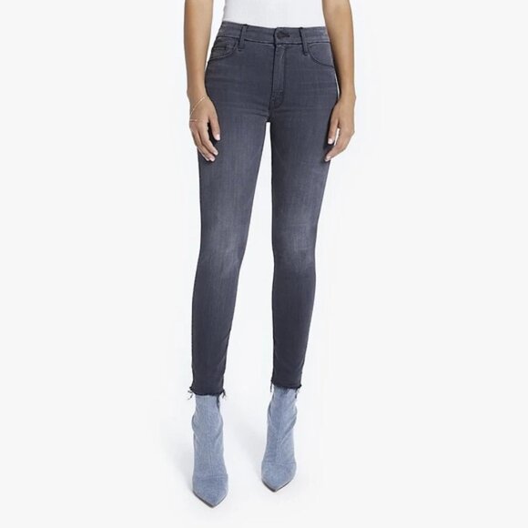 MOTHER High Waisted Looker Ankle Fray - Picture 1 of 10